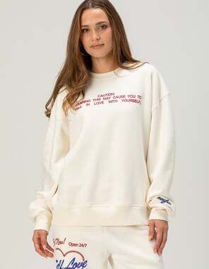 The Mayfair Group Self Love Graphic Crewneck Sweatshirt Size M/L
